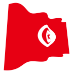 Tunisia waving flag