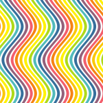 Waving vertical colored lines