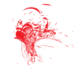 Red paint spatter