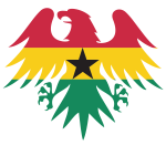 Ghana flag heraldic eagle