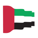 United Arab Emirates waving flag