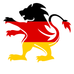 German flag heraldic lion