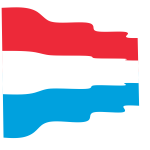 Waving flag of Luxembourg