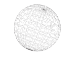 Spherical shape line art