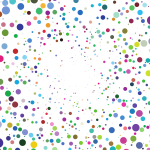 Colored scattered dots