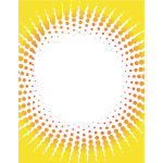Halftone pattern in yellow color