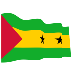 Waving flag of Sao Tome and Principe