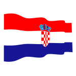 Waving Croatian flag