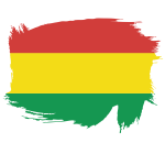 Flag of the State of Bolivia brush