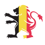 Belgian flag heraldic lion