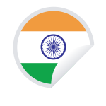 Indian national flag sticker