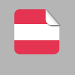 Peeling sticker Austrian flag