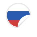 Russian flag peeling sticker