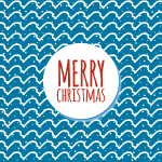 Merry Christmas blue background