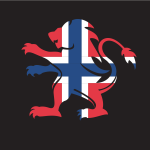 Norwegian flag heraldic lion