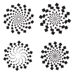 Circular dotted patterns