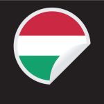 Hungarian flag sricker