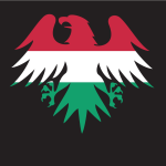 Hungary flag heraldic eagle