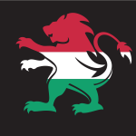 Hungary flag heraldic lion