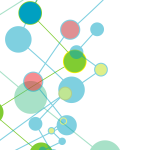 Colored circles network