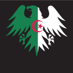 Heraldic eagle Algerian flag