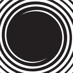 Black circle abstract swirl effect