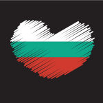 Bulgarian flag patriotic heart