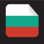 Bulgarian flag square sticker