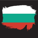 Painted flag of bulgaria