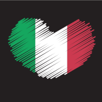 Italian flag patriotic symbol