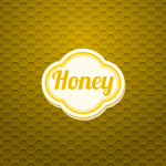 Honey pattern background