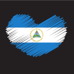 Nicaraguan flag patriotic symbol