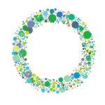 Colorful circular pattern