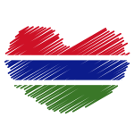 Gambian flag patriotic symbol