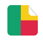 Benin flag sticker