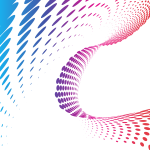 Halftone swirl pattern shape