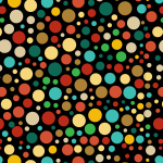 Colored circles wallpaper pattern-1660851963