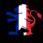 French lion flag emblem