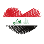 Iraqi flag patriotic symbol