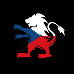 Czech flag heraldic lion