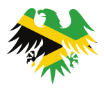 Jamaican flag heraldic eagle