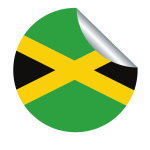 Flag of Jamaican peeling sticker