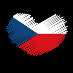 Patriotic symbol with Czech flag