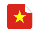 Vietnamese flag in a peeling sticker-1624276099