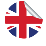 UK flag peeling sticker
