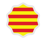 Catalan flag sticker symbol clip art