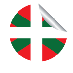 Basque flag peeling sticker