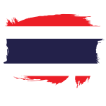 Painted flag of Thailand