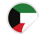 Kuwait flag sticker clip art