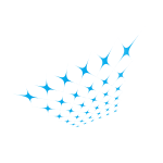 Blue pattern logotype concept clip art